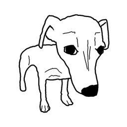 Retarded dog coin logo